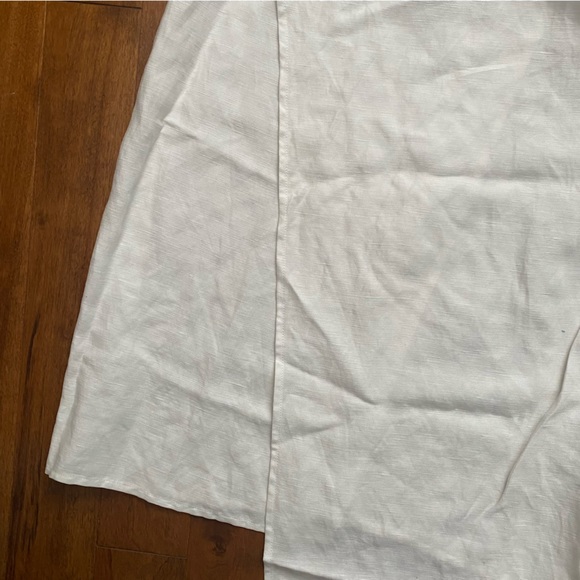 Reformation Cruz dress white wrap linen size XS - Picture 7 of 11